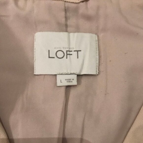 Ann Taylor Loft moto blush colored Jacket - Picture 2 of 3